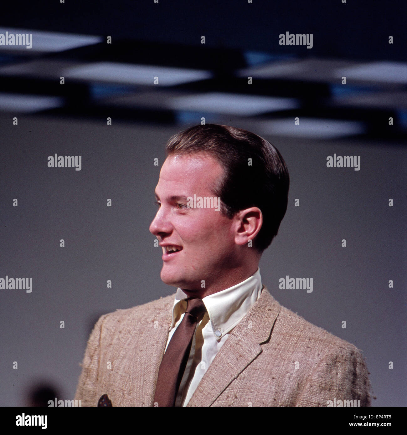 Der Amerikanische Sänger Pat Boone Zu Gast in der Musiksendung "Musik aus Studio B", 1960er Jahre Deutschland. US-amerikanische Sängerin P Stockfoto