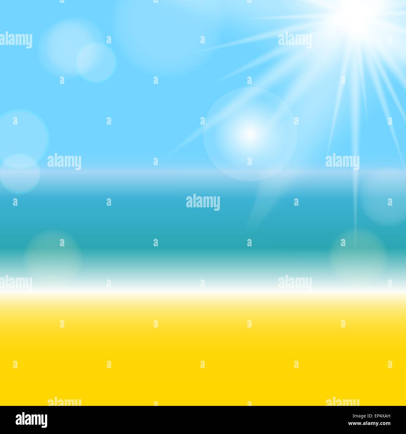 Sommer natürlichen Hintergrund Vektor-Illustration Stock Vektor