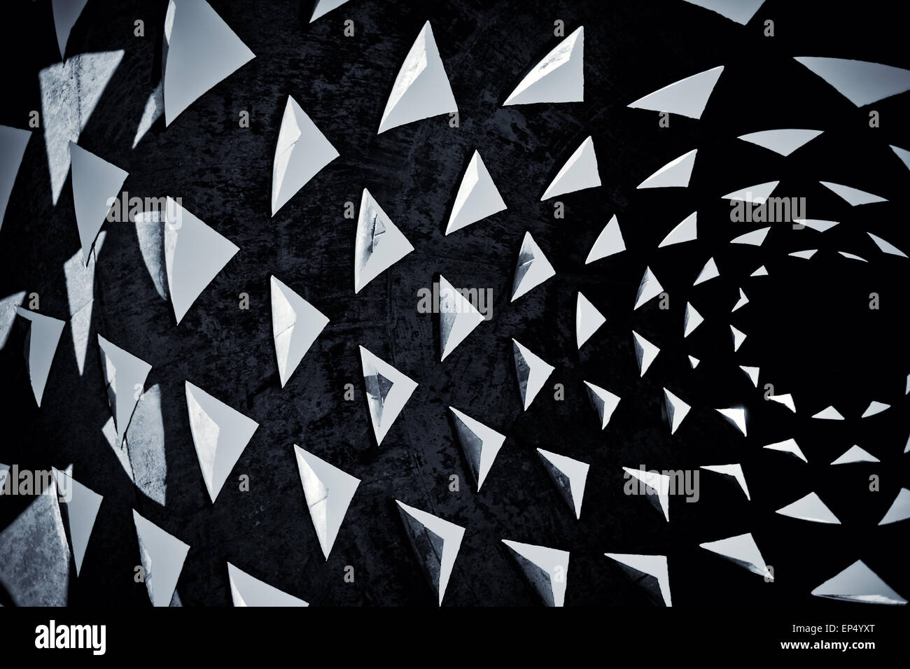 schwarze und weiße geometrischen Hintergrund Stockfoto