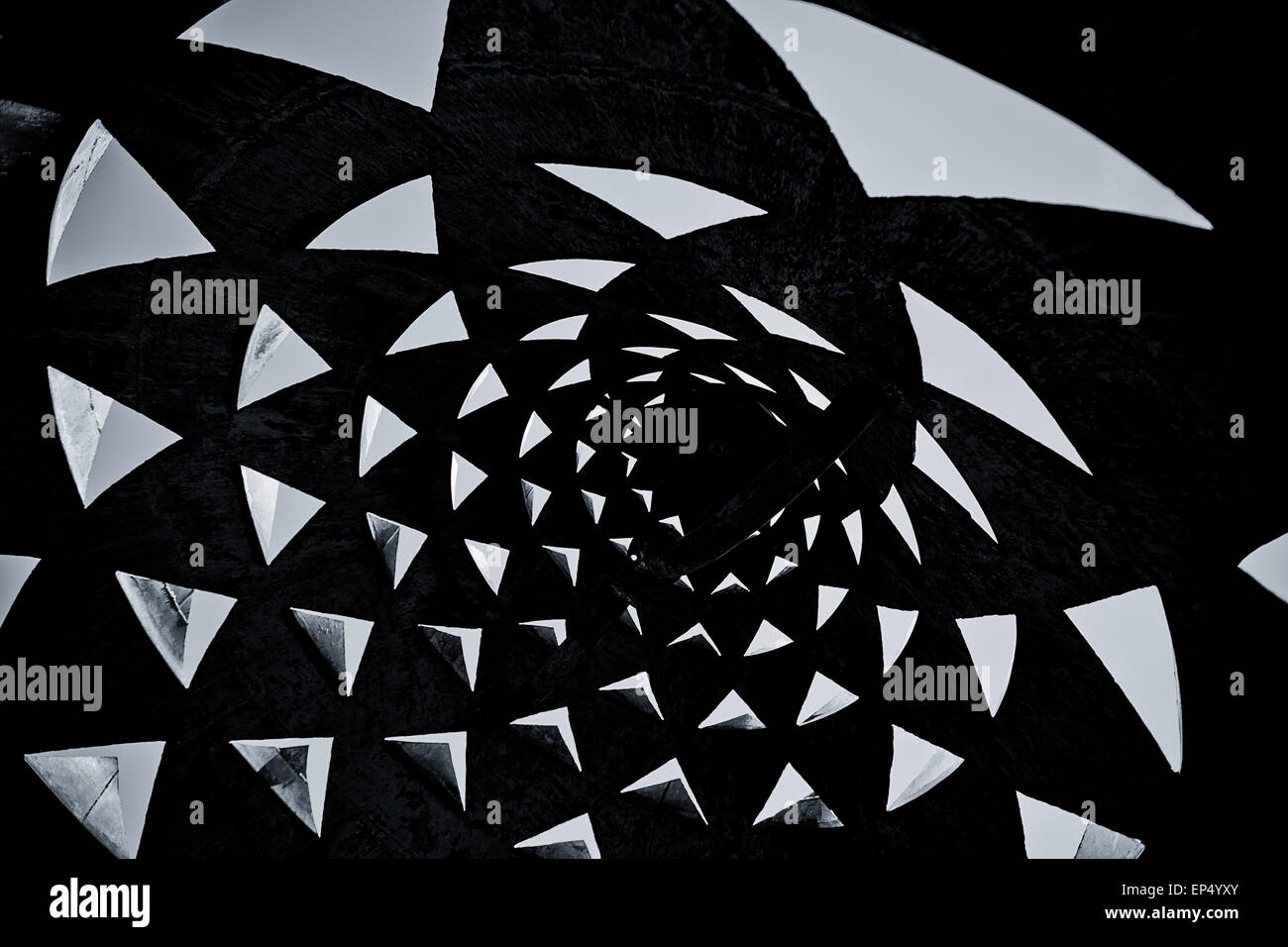 schwarze und weiße geometrischen Hintergrund Stockfoto