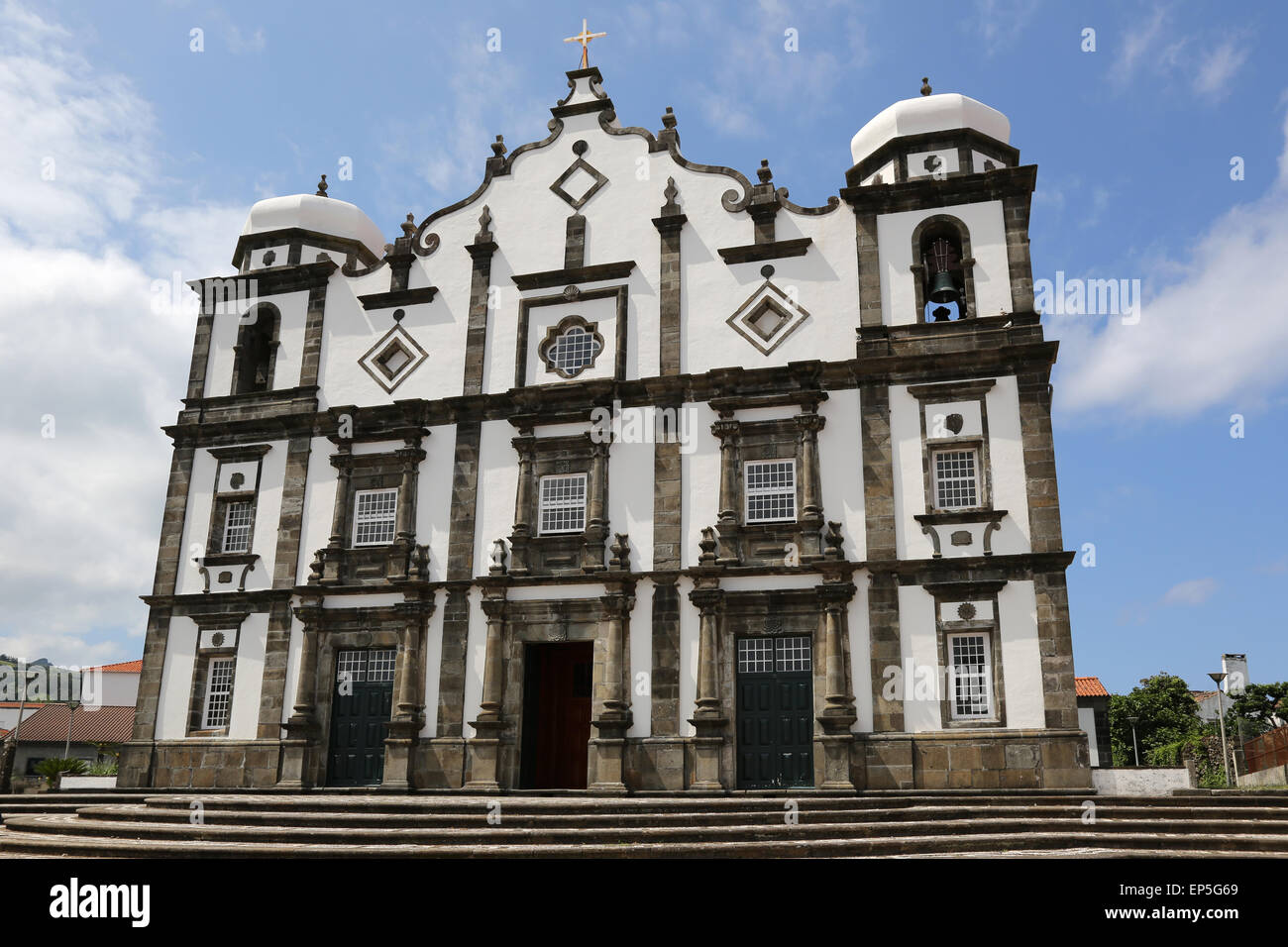 Kirche Auf der Insel Flores gewesen Portugal Stockfoto