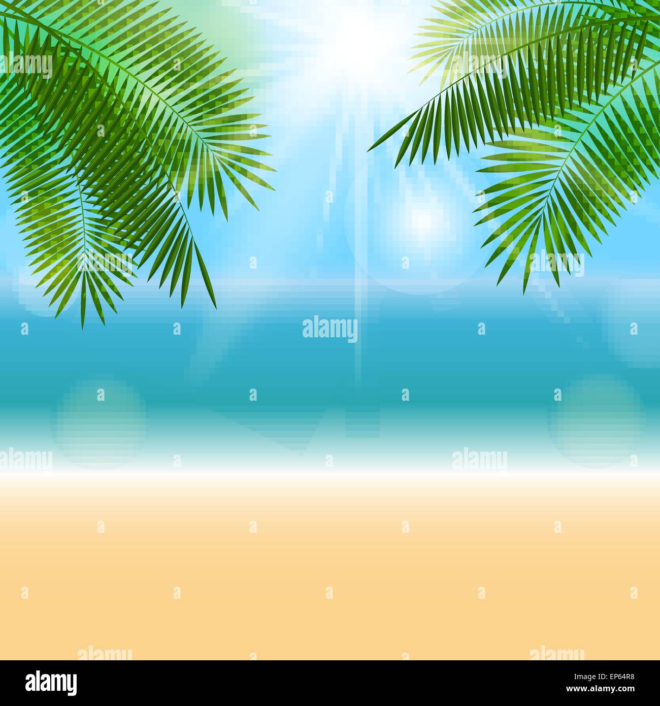 Sommer natürlichen Hintergrund Vektor-Illustration Stock Vektor