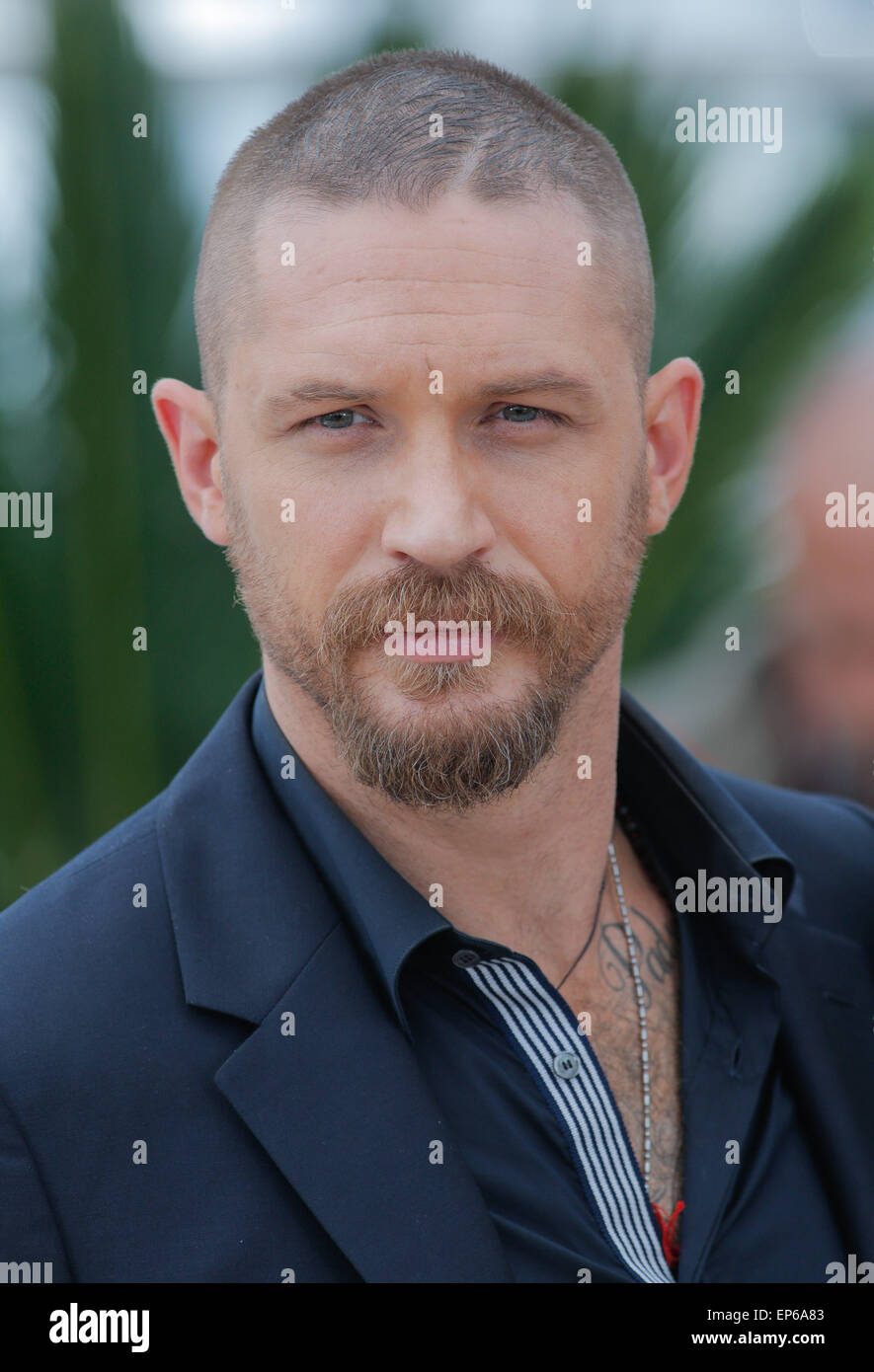Cannes, Frankreich. 14. Mai 2015. Tom Hardy Schauspieler Mad Max: Fury Road, Photocall 68 Th Cannes Film-Festival Cannes, Frankreich 14. Mai 2015 Dit77828 Credit: Allstar Bild Bibliothek/Alamy Live-Nachrichten Stockfoto