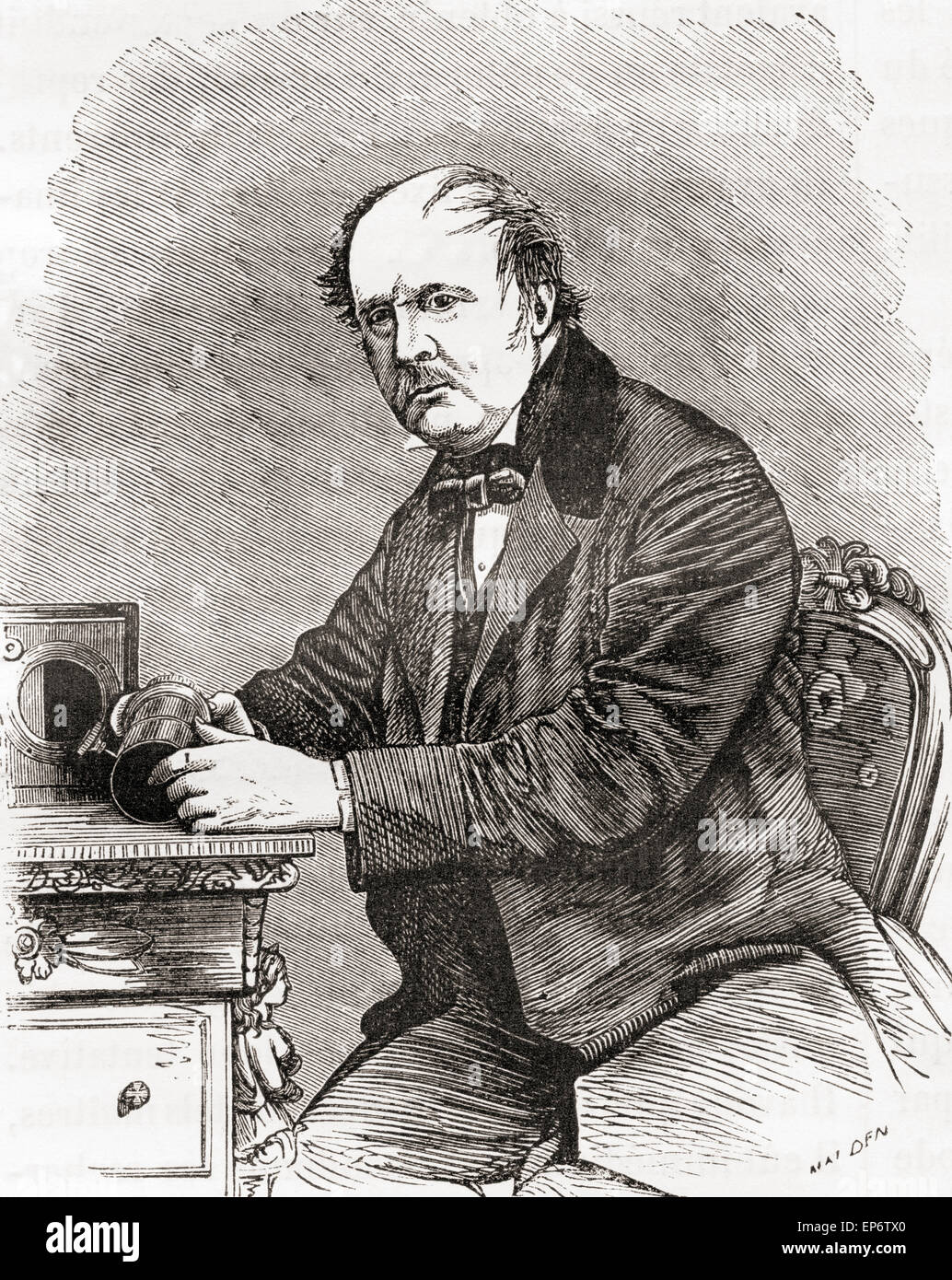 William Henry Fox Talbot, 1800–1877. Der britische Erfinder und Pionier der Fotografie, der das Kalotypverfahren erfand. Stockfoto