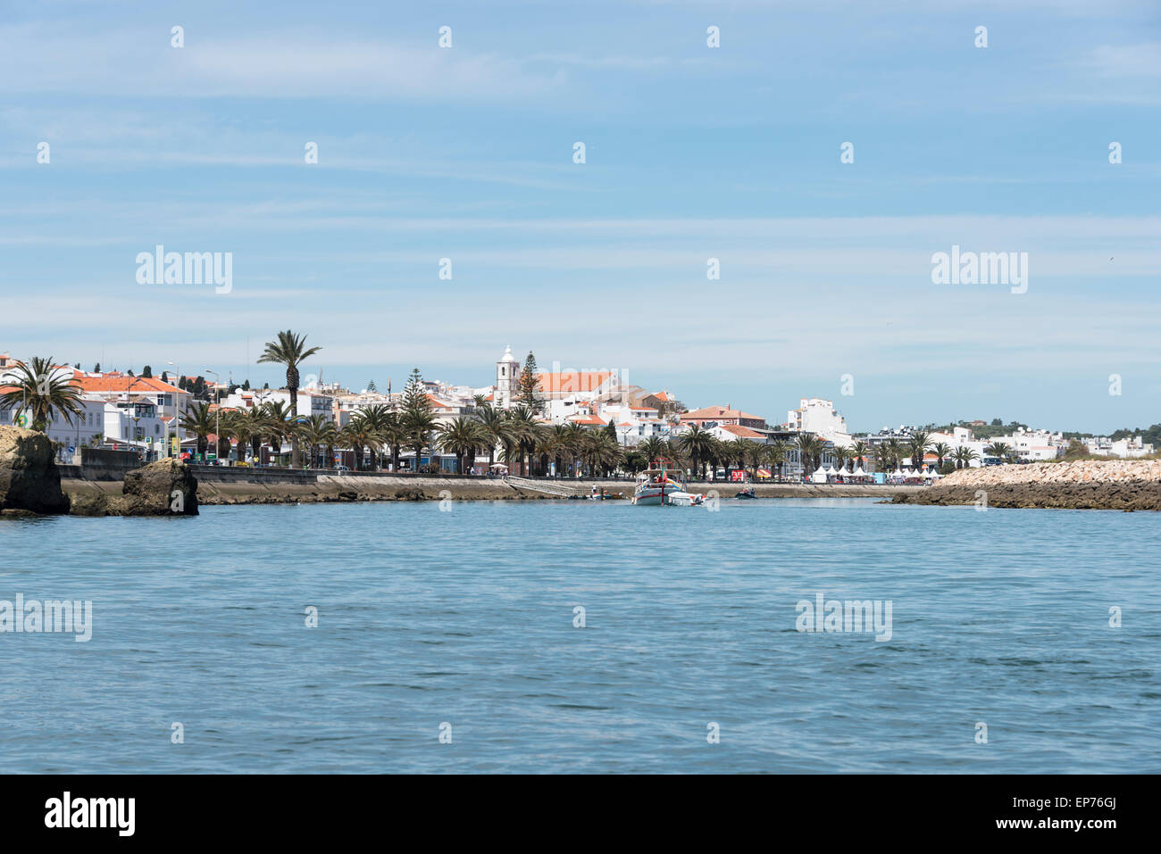 die Stadt Lagos Algarve Portugal Stockfoto