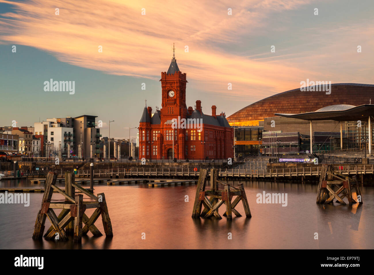 Bucht von Cardiff, Wales, UK Stockfoto