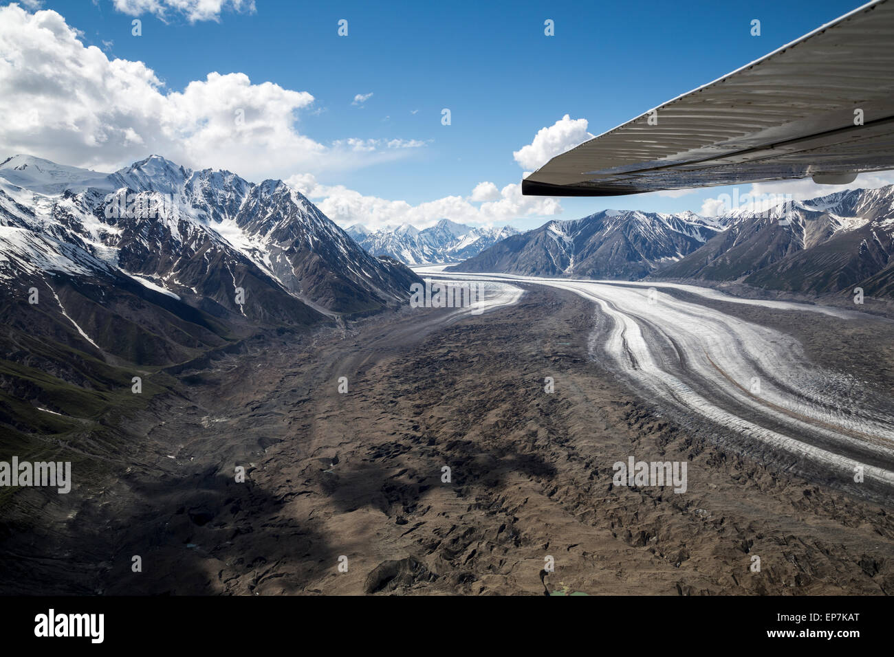 Rundflug über die Gletscher des Kluane National Park, Yukon Territory Kanada Stockfoto Rundflug über die Gletscher des Kluane National Park, Yukon Territory Kanada Stockfoto