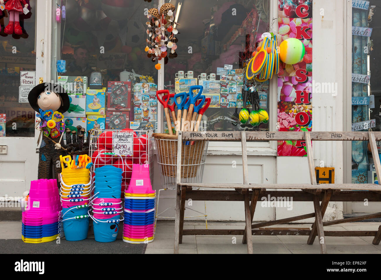 am Meer-Shop in Margate, Kent, England Stockfoto