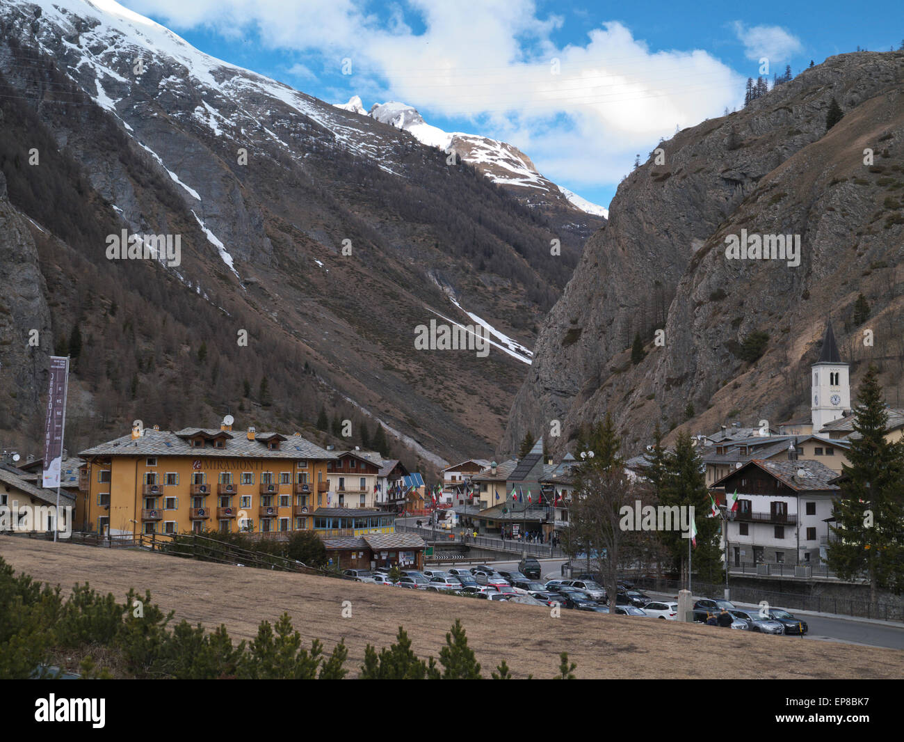 La Thuile Stockfoto