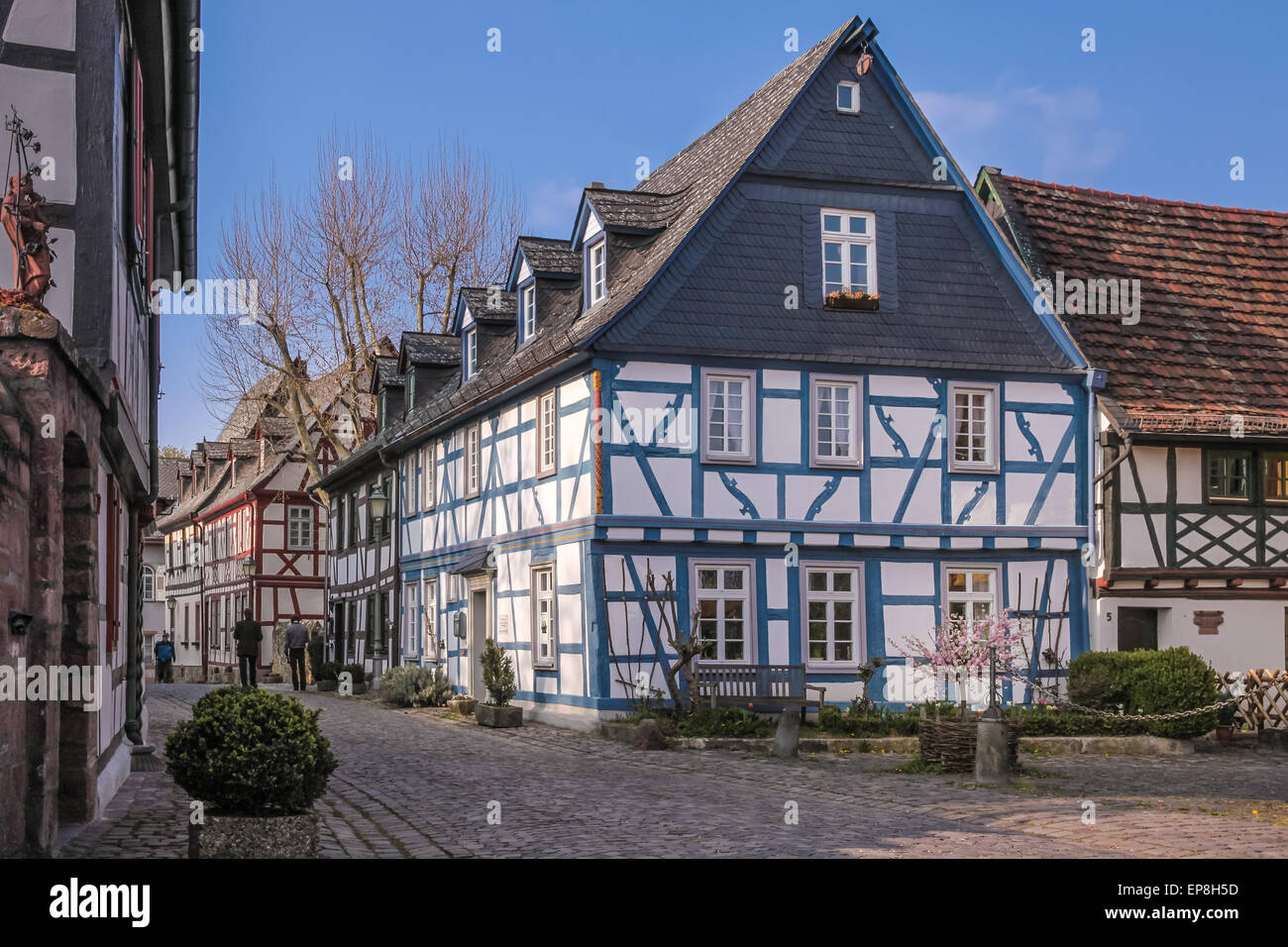 Alte Stadt Eltville, Rheingau, Hessen, Deutschland Stockfoto