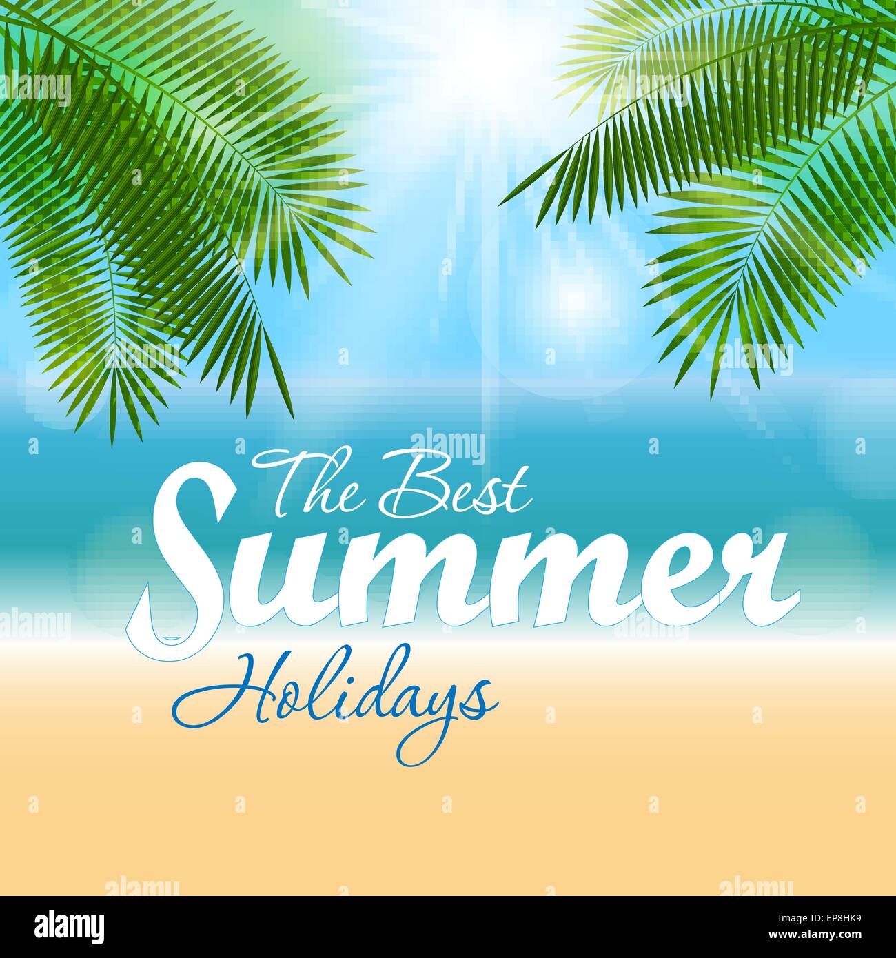 Sommer Sonne natürlichen Hintergrund Vektor-Illustration Stock Vektor