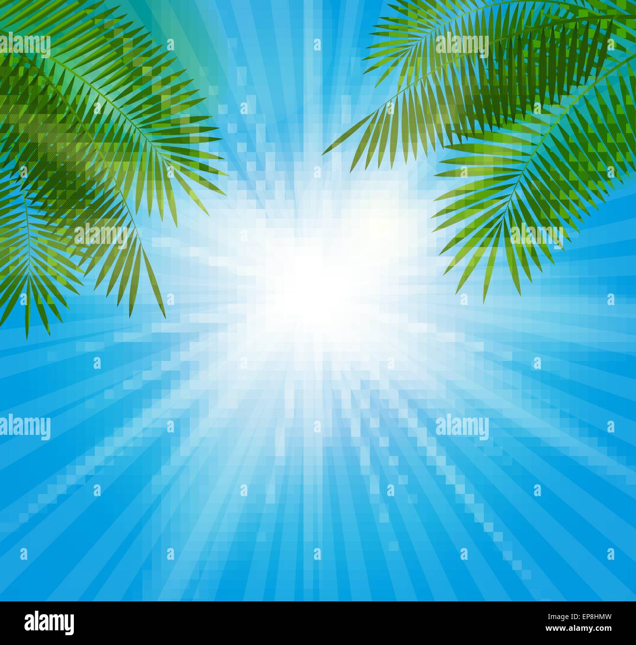 Sommer Sonne natürlichen Hintergrund Vektor-Illustration Stock Vektor