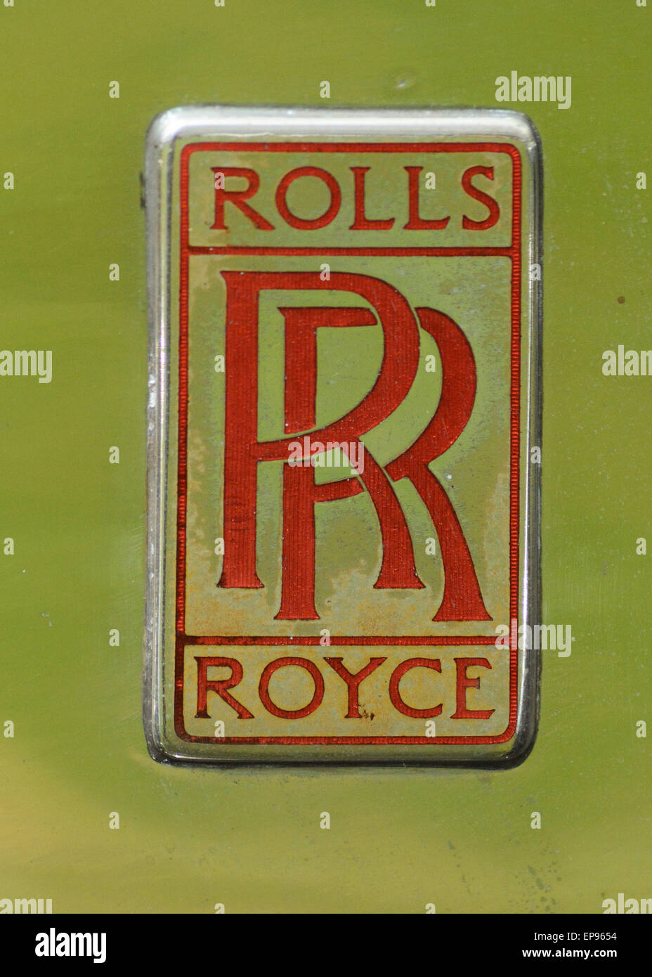 Rolls Royce Logo Vintage Logo aus Vintage und Oldtimer Stockfoto