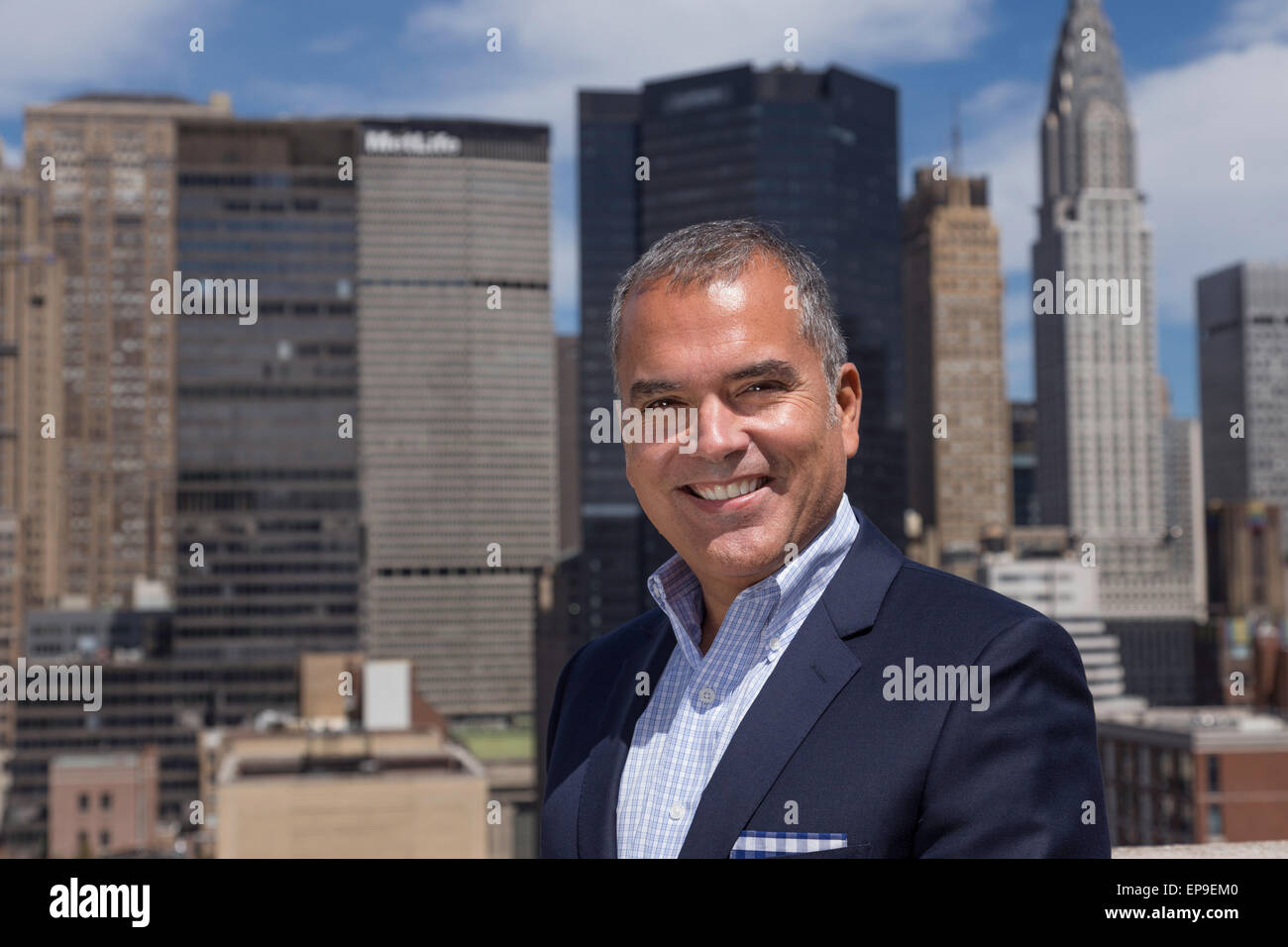 Casual Geschäftsmann in New York City, USA Stockfoto