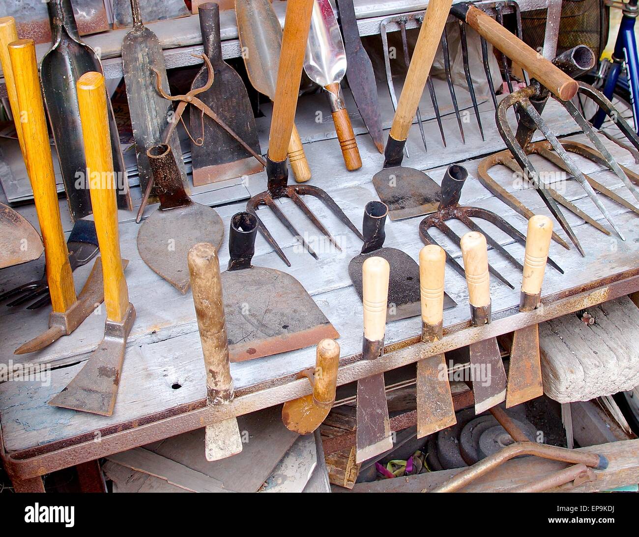 Landwirtschaftliche Geräte zur Schmiede in Taiwan Stockfoto