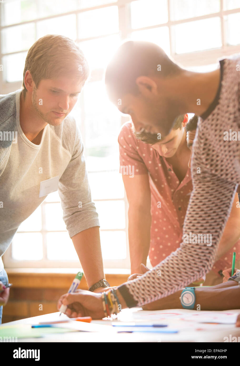 kreative Business-Menschen-Arbeitstisch Stockfoto