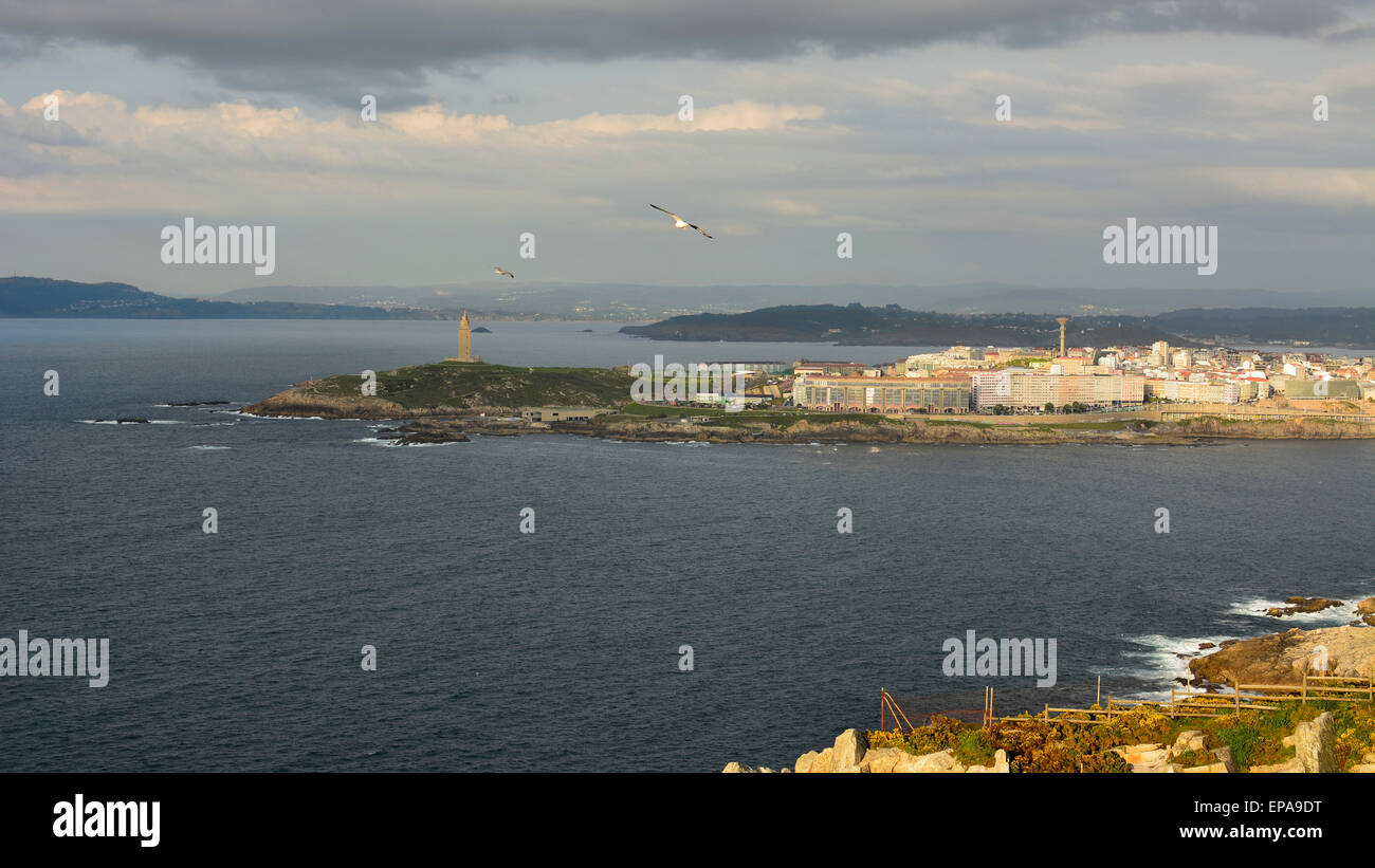 Torre de Hércules. Hercules-Turm. Stockfoto