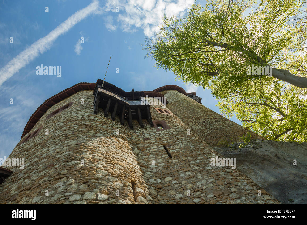 Reichenstein Burg in der Nähe von Arlesheim in der Schweiz. Stockfoto