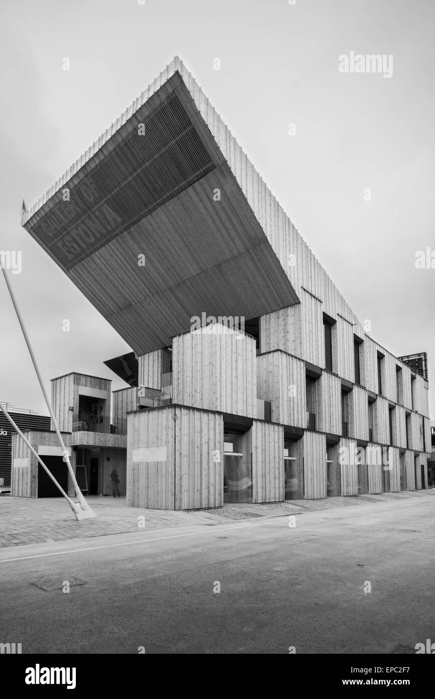 Mailand, Italien, 5. Mai 2015. Der estnische Pavillon von Kadarik Tüür auf der Expo 2015. Stockfoto