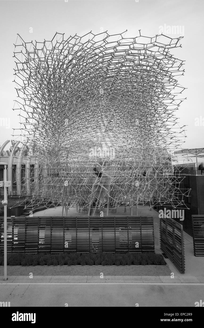Mailand, Italien, 5. Mai 2015. Der britische Pavillon auf der Expo 2015. Wolfgang Buttress „The Hive“ Uk Expo Pavillon Stockfoto