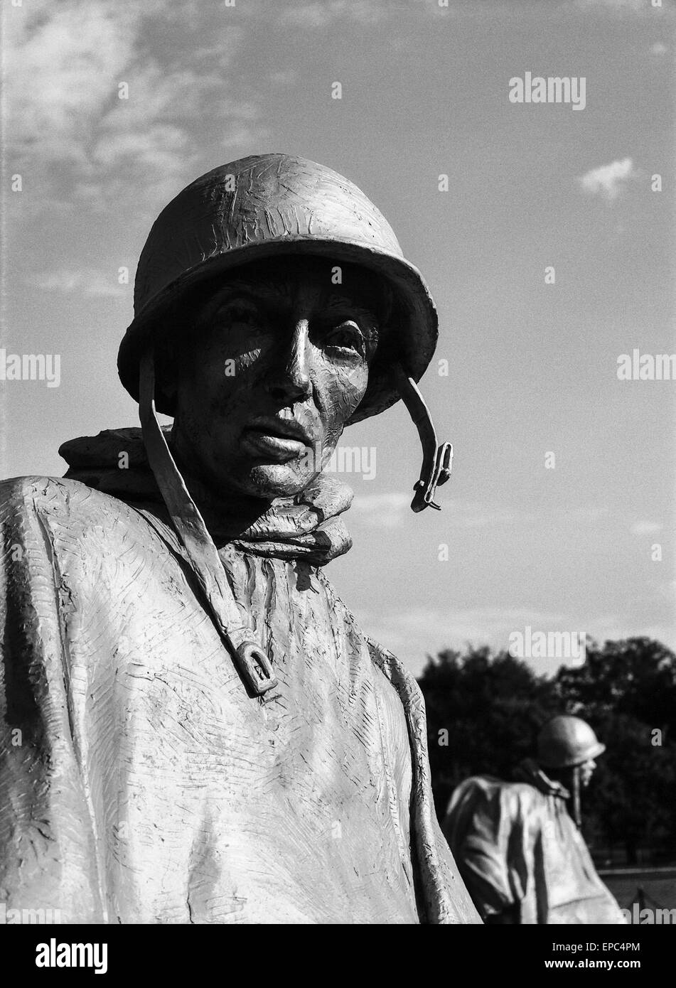 Korea-Krieg-Memorial-Soldat Stockfoto