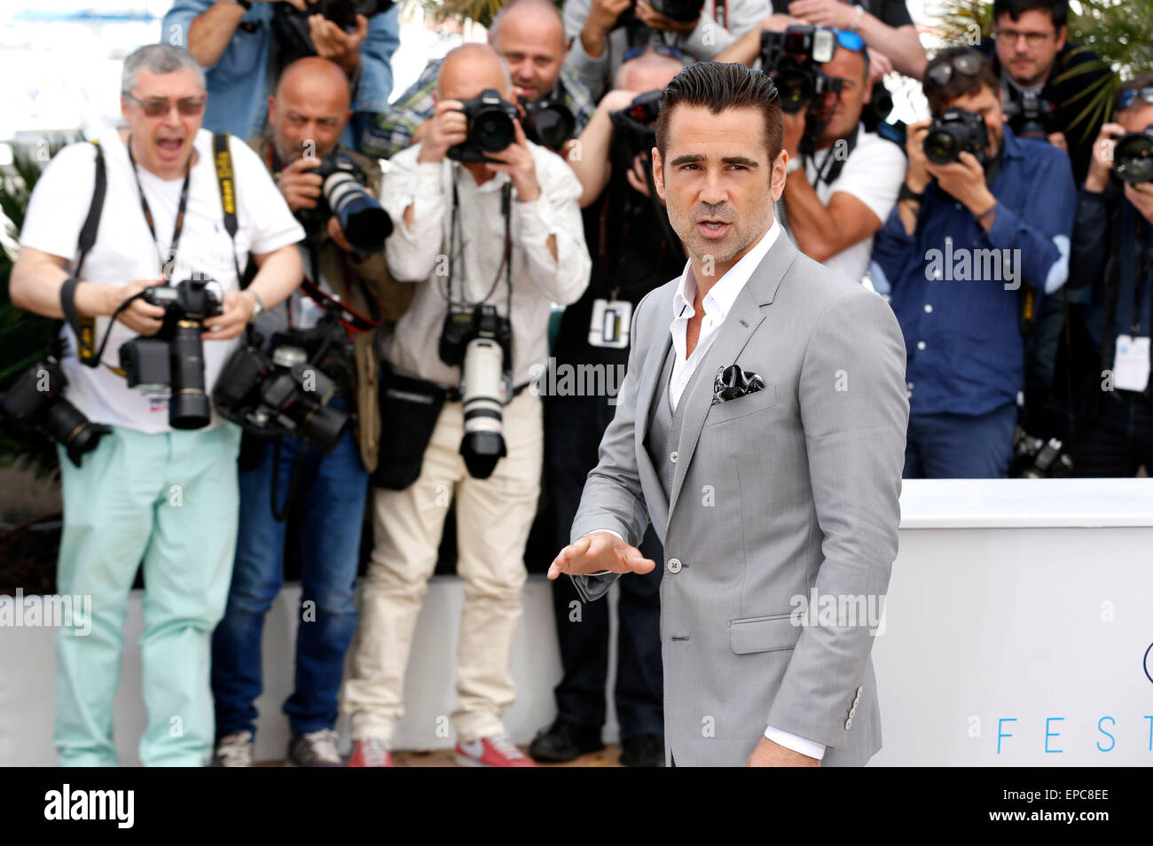 Colin Farrell während der "Hummer" Fototermin bei den 68. Filmfestspielen von Cannes am 15. Mai 2015 Stockfoto