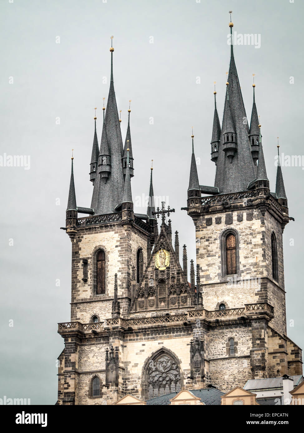 Historische Kirche unserer lieben Frau befindet sich auf dem Altstädter Ring, Praque, Tschechische Republik Stockfoto