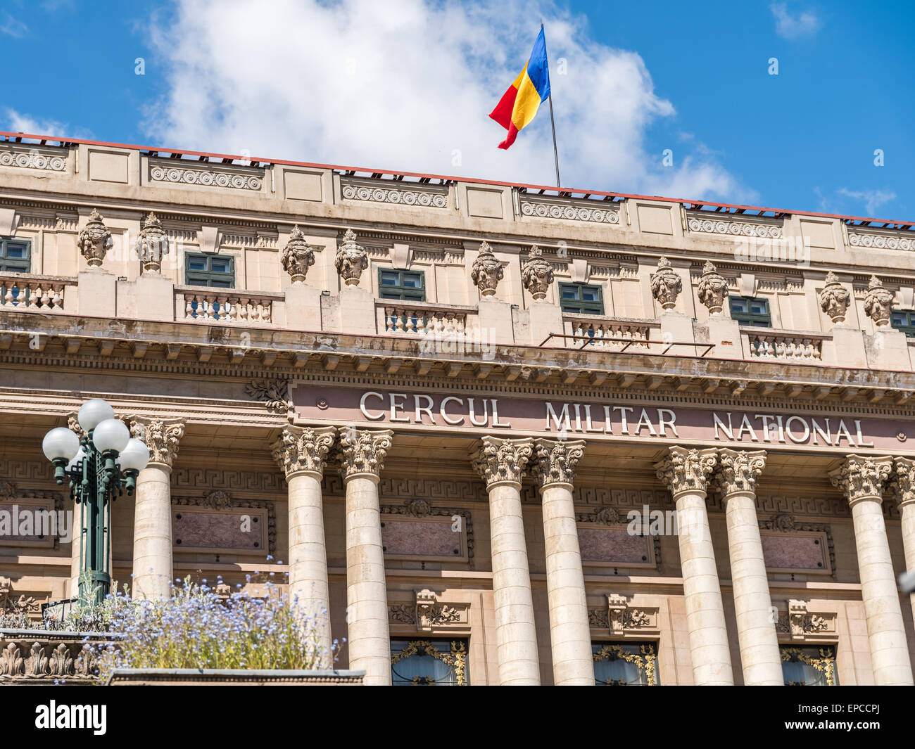 Die nationale militärische Kreis (Cercul Militar National) In Downtown Bukarest auf Victory Avenue wurde 1912 gebaut. Stockfoto