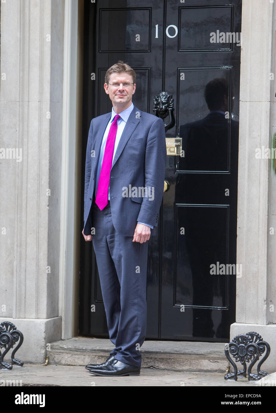 Greg Clark, Secretary Of State for Communities and Local Government außerhalb Nummer 10 Downing Street Stockfoto