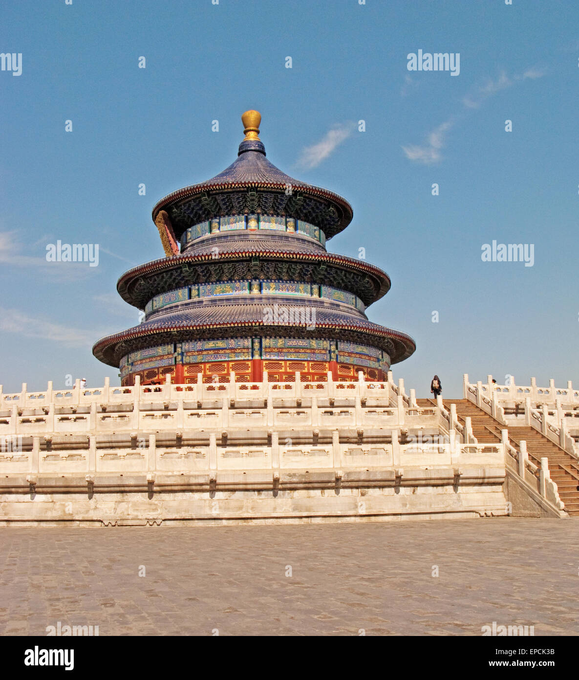 Tempel des Himmels Tian Tan Qinian Dian Peking China Stockfoto