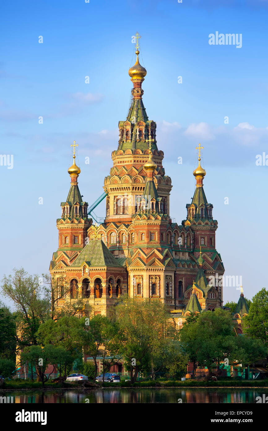 Russland, Petrodvorzovyj. St. Peter und Paul Kirche. Stockfoto