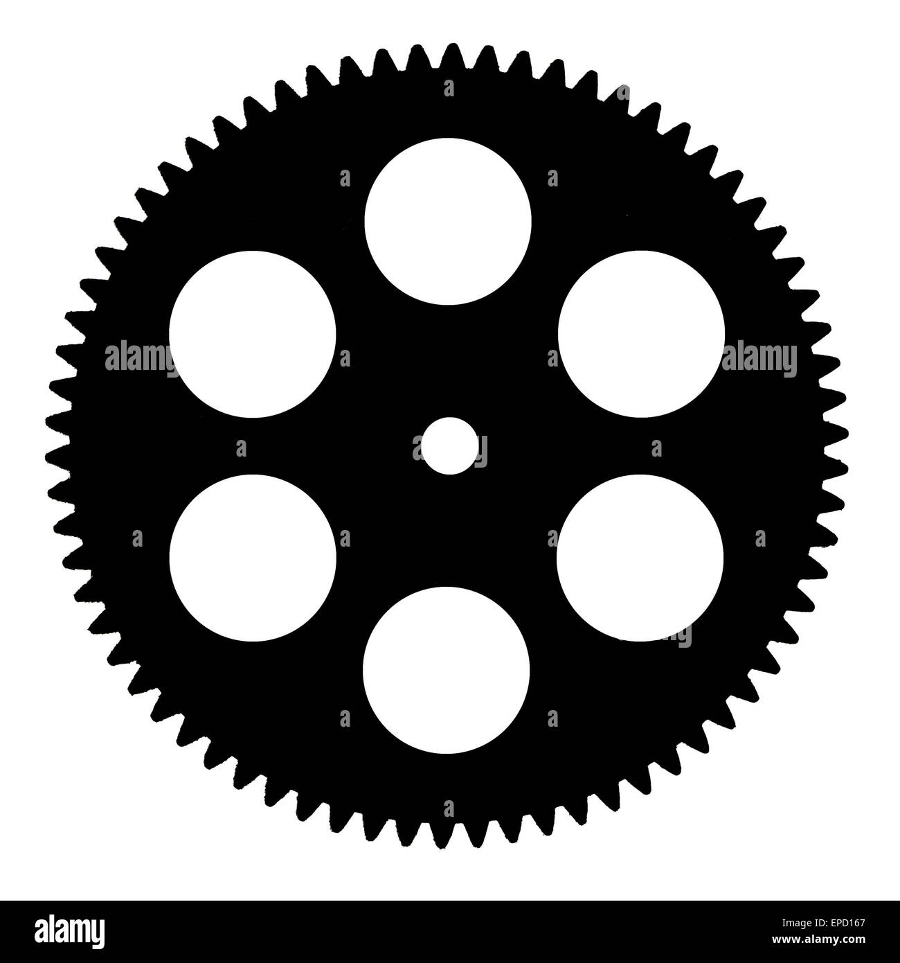 Silhouette-Ritzel, isoliert auf weißem Hintergrund Stockfoto