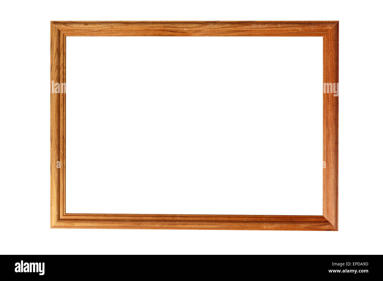Leere Bilderrahmen isoliert auf weiss mit Beschneidungspfad Stockfoto