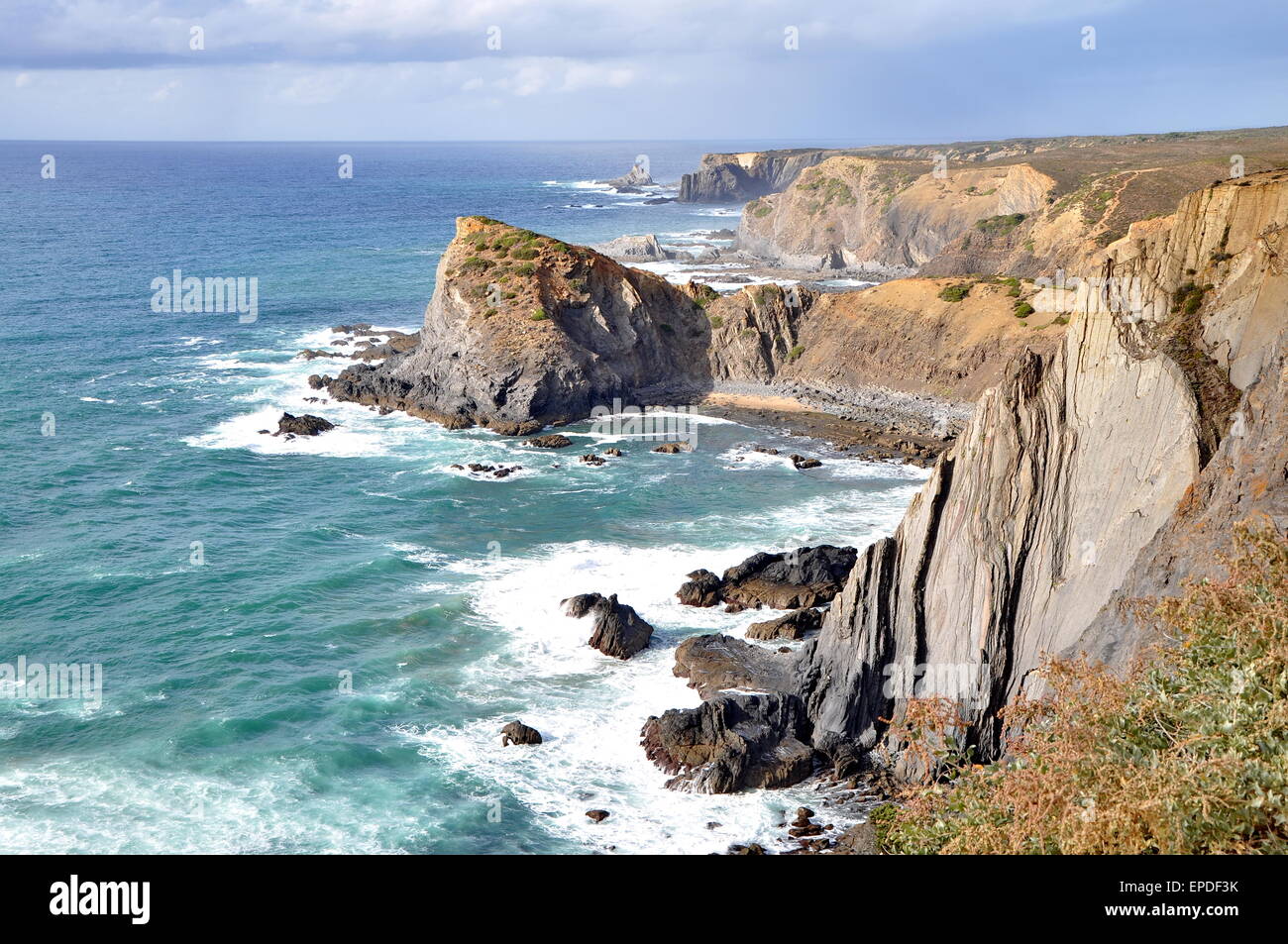 Felsige Küste von Portugal Stockfoto Felsige Küste von Portugal Stockfoto
