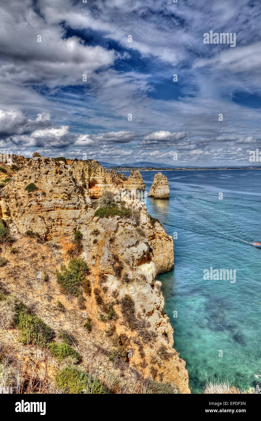 Felsige Küste von Portugal in HDR Stockfoto Felsige Küste von Portugal in HDR Stockfoto