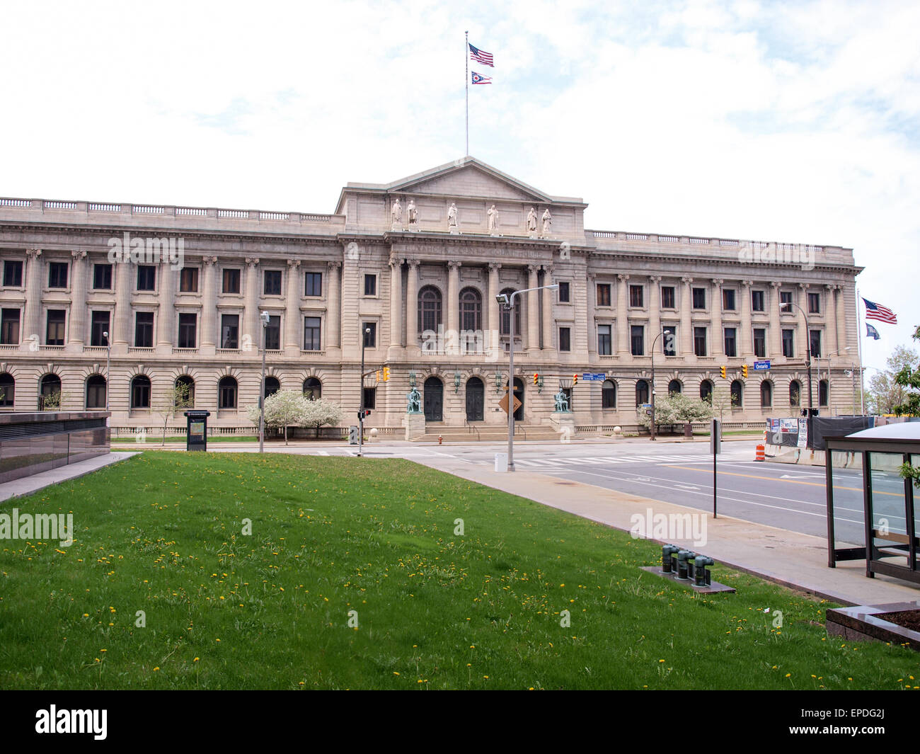 Cuyahoga County Courthouse in Lakeside Avenue in Cleveland, Ohio Stockfoto