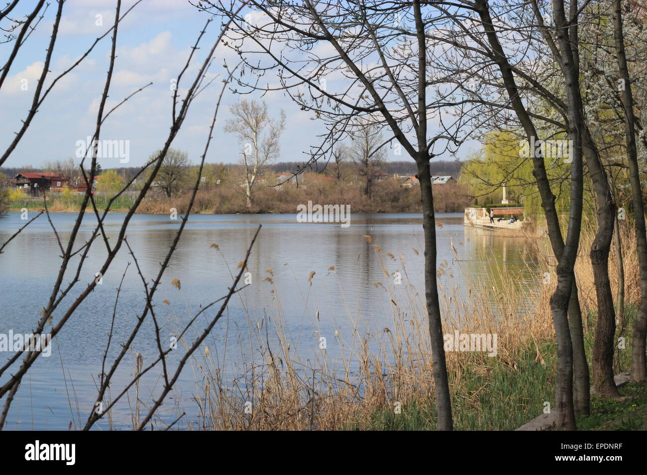 Ufer von Mogosoaia Palast-Bukarest, Rumänien Stockfoto