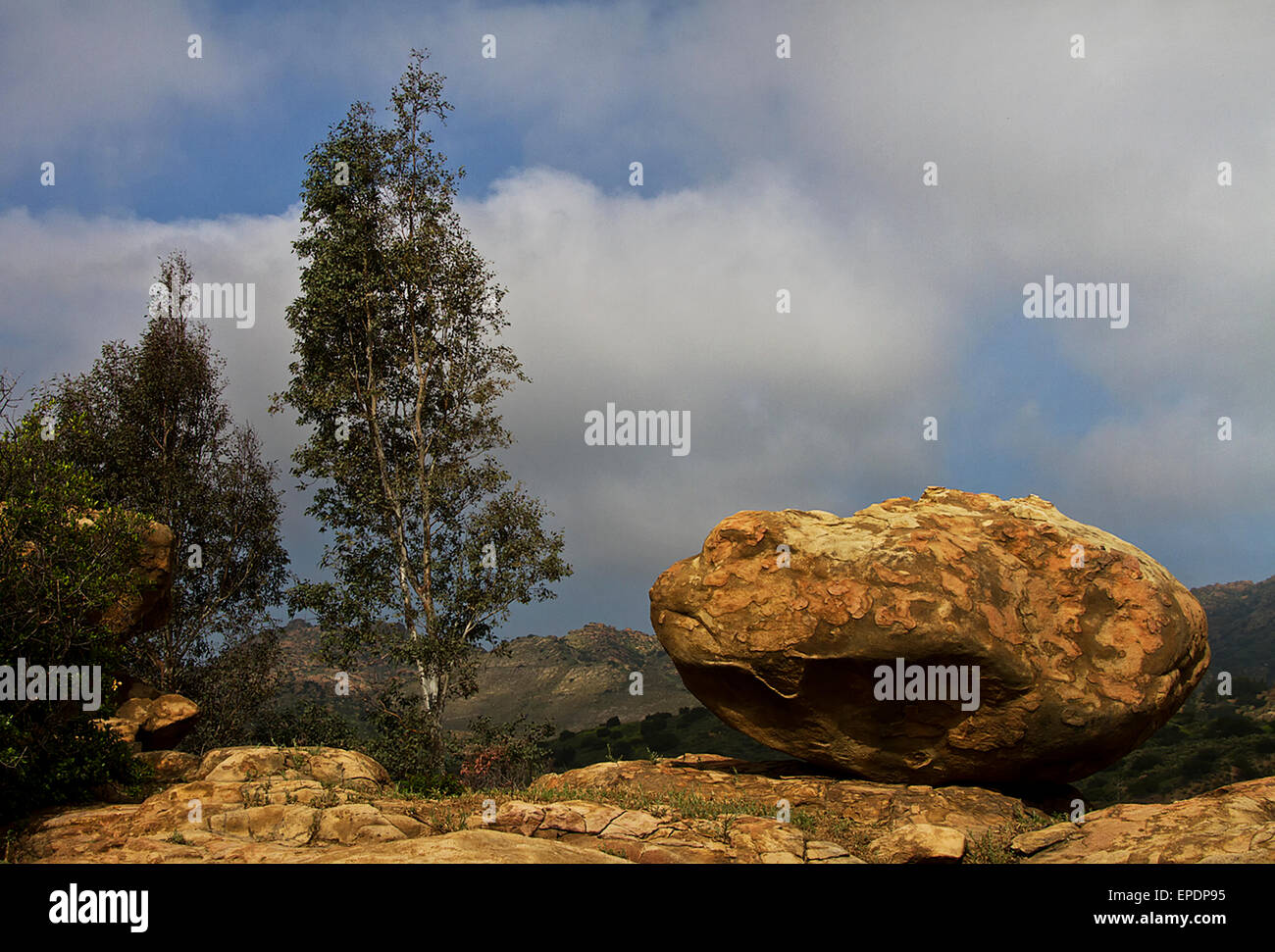 Felsen im Garten der Götter Gegend des nordwestlichen San Fernando Valley, Kalifornien Stockfoto