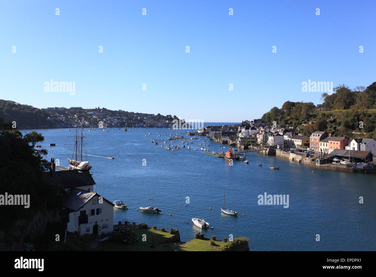 Fowey in Cornwall, England. Stockfoto