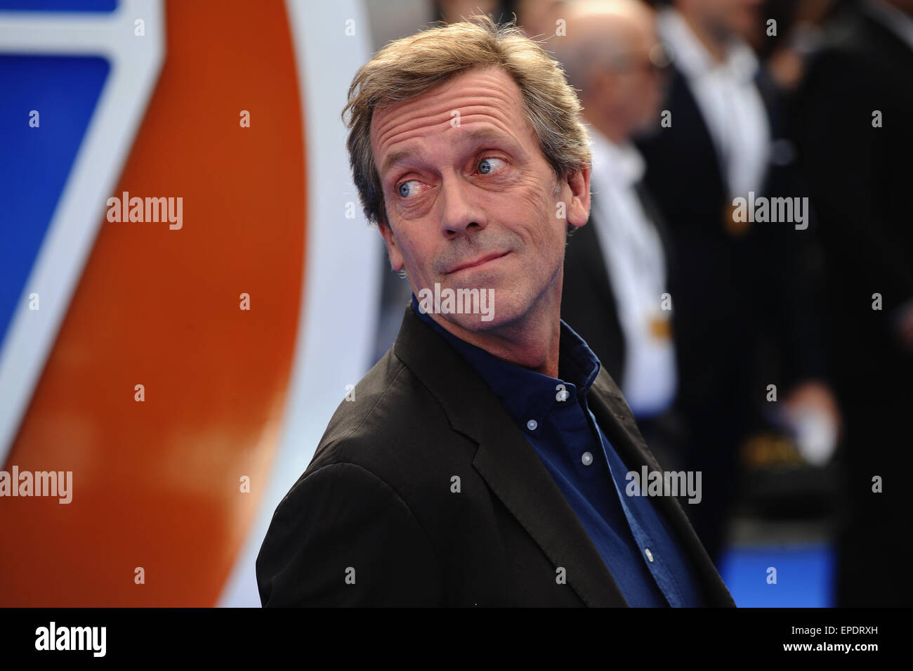 London, UK. 17. Mai 2015. Hugh Laurie nimmt die Europäische Premiere von "Tomorrowland: A World Beyond" im Odeon Leciester Square. Bildnachweis: Ferdaus Shamim/ZUMA Draht/Alamy Live-Nachrichten Stockfoto