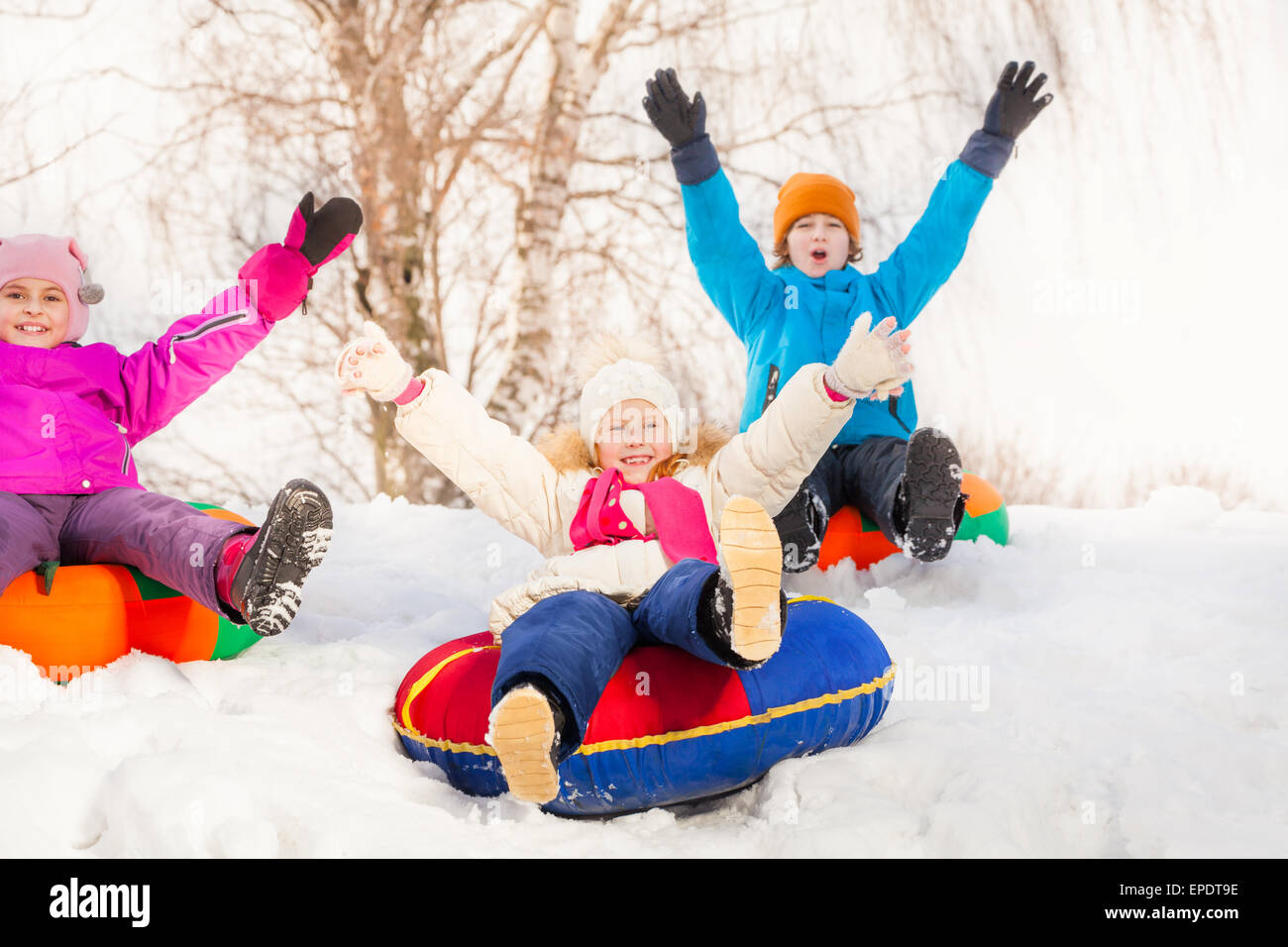 Rollschlitten Für Kinder - Flexibler Schneeschlitten Zum Zusammenrollen Für Winter Spaß