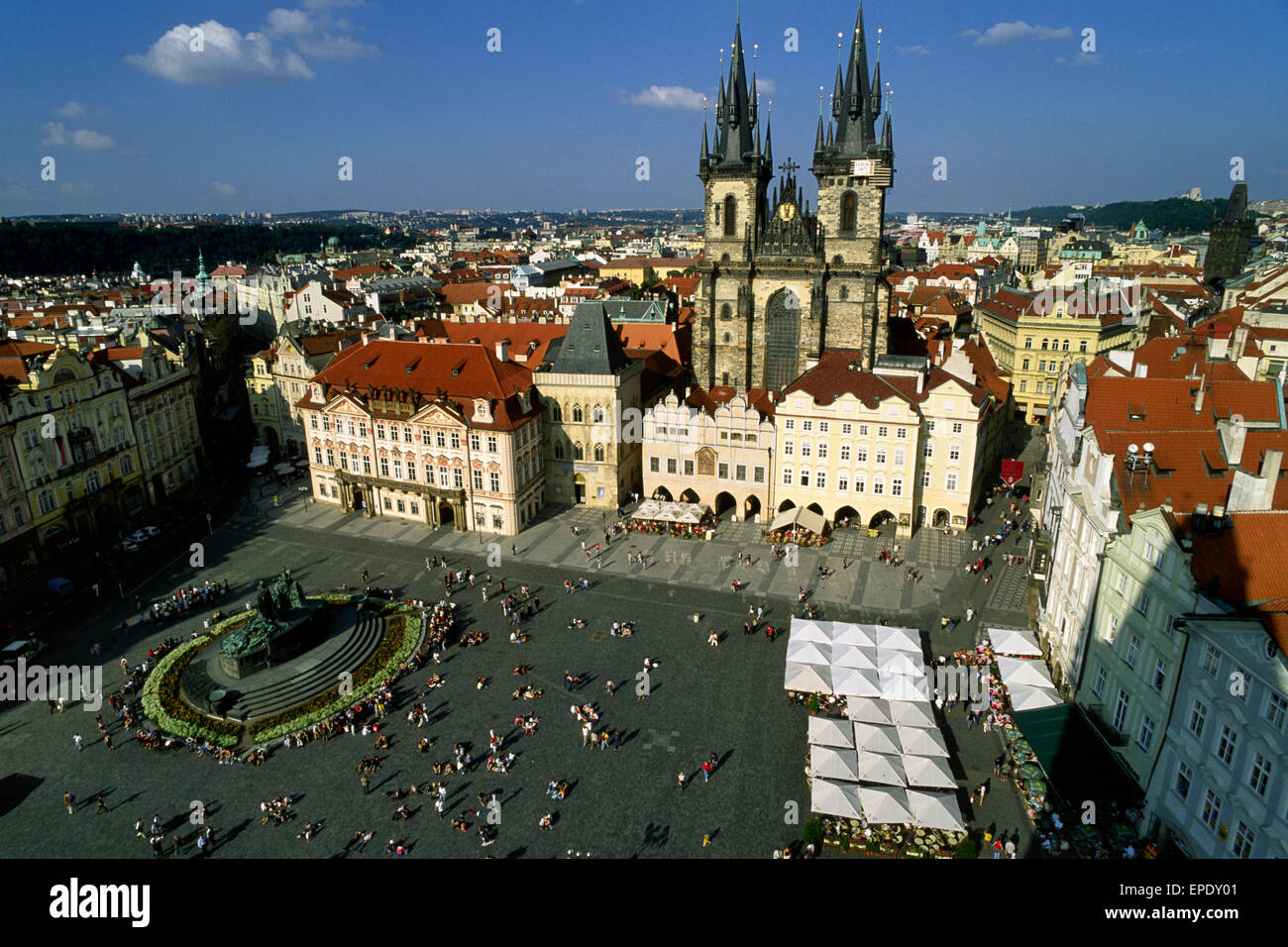 Tschechische Republik, Prag, Altstadtplatz, Staromestske Namesti, Tyn-Kirche Stockfoto