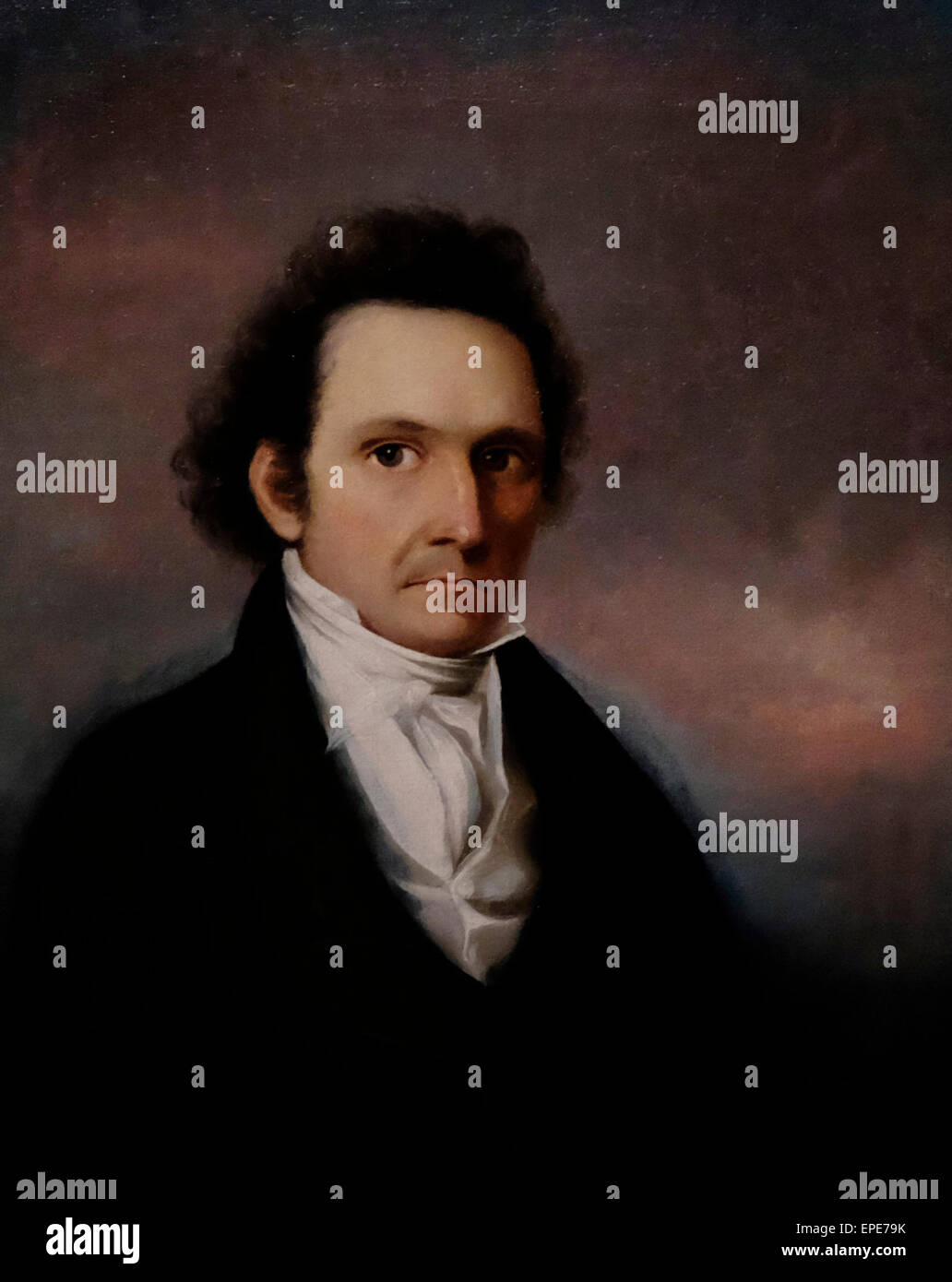 John James Audobon, Naturforscher, Selbstbildnis, 1823 Stockfoto