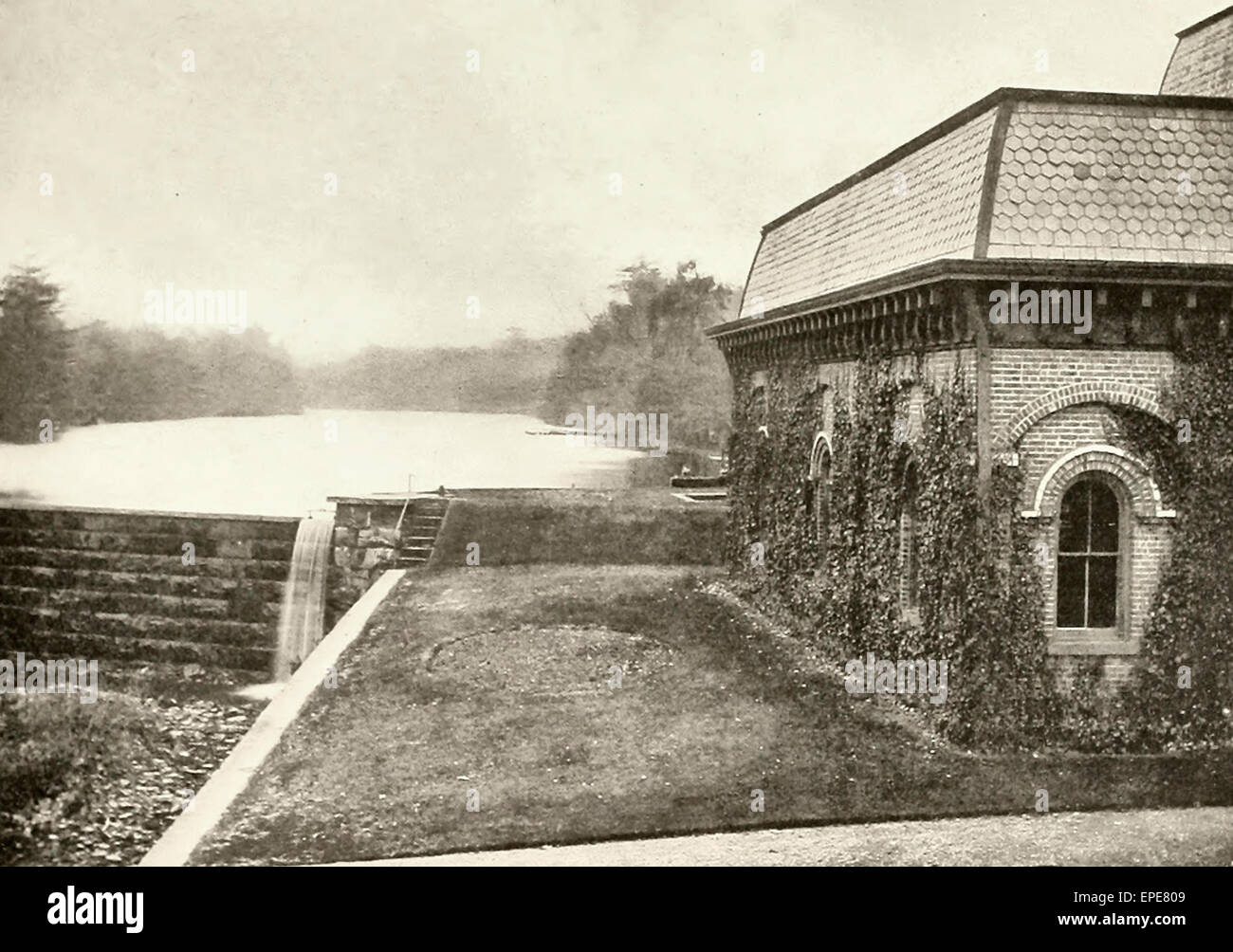 Weston Mühlen - Wasser-Quelle für New Brunswick, NJ, ca. 1905 Stockfoto