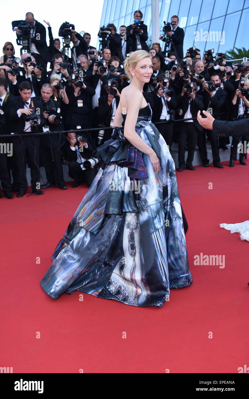 Schauspielerin Cate Blanchett / Teilnahme an der Red Carpet Premiere Carol / 68. Cannes Film Festival/Festival de Cannes 2015/17.05.2015/picture Allianz Stockfoto