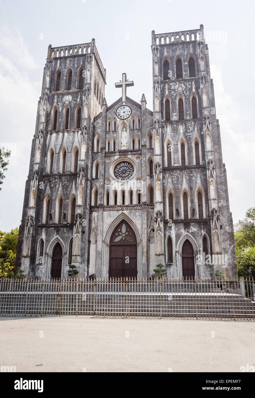 Katholische Kathedrale, Hanoi, Vietnam Stockfoto
