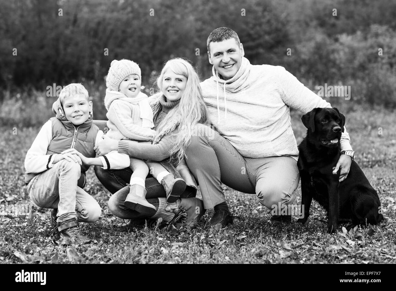 Glückliche Familie Stockfoto