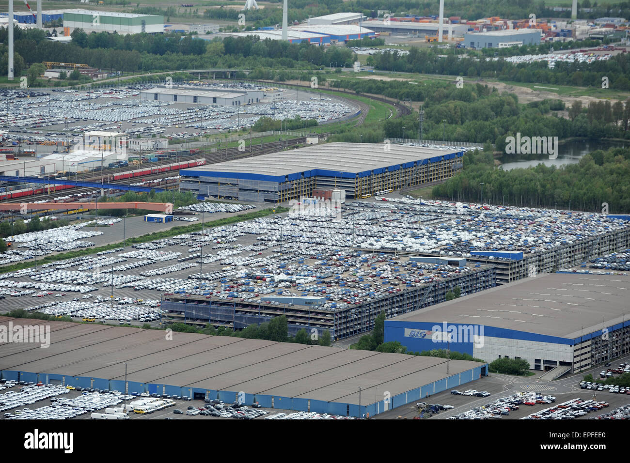Bremerhaven car terminal germany Fotos und Bildmaterial in hoher