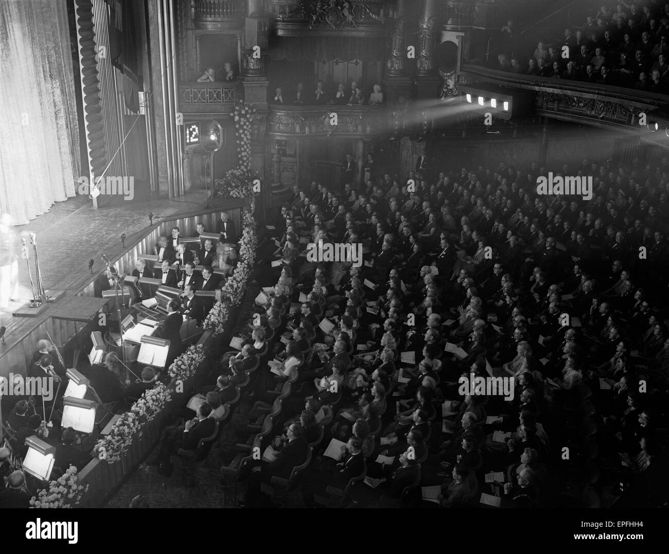 The Daily Herald Radioshow at the London Palladium. 2. Oktober 1949. Stockfoto