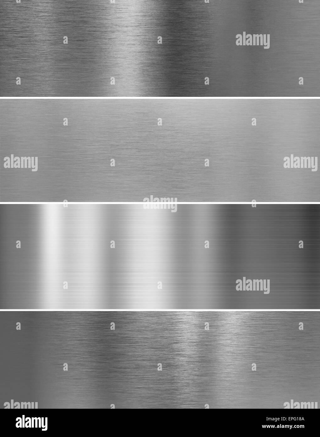 hochwertige Silber Stahl Metall Textur Hintergründe Stockfoto